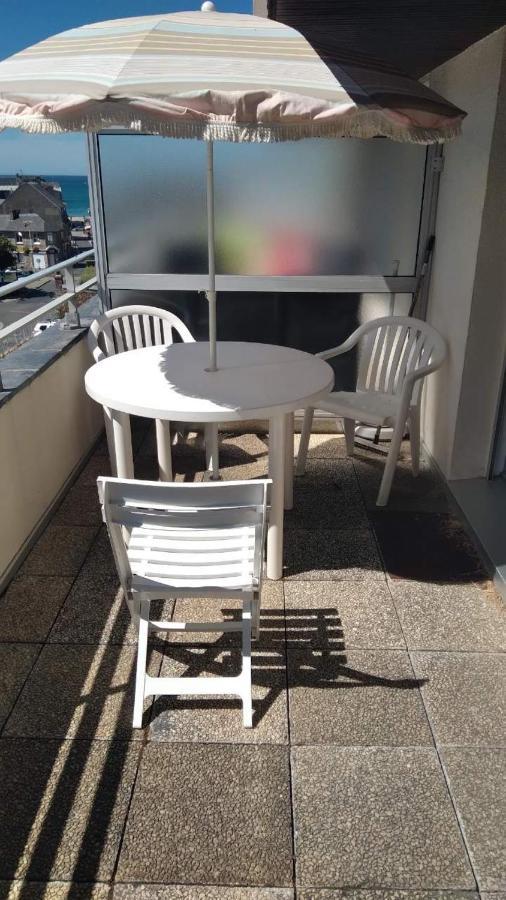 Studio Calme Avec Terrasse Vue Mer Pleneuf-Val-Andre Dış mekan fotoğraf